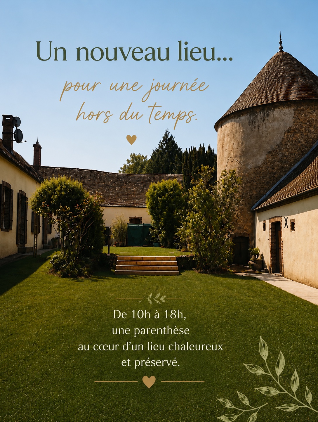 Le Domaine de Tardais à Senonches, lieu de la journée Yoga du 18 octobre 2026